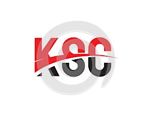 KSC Letter Initial Logo Design Vector Illustration