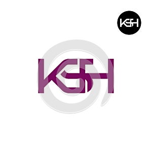 KSH Logo Letter Monogram Design
