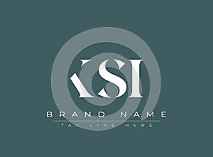 KSI abstract letter logo design