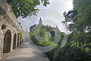 Ksi?? - historic castle in a castle complex, located in the Ksi??