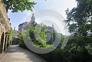 Ksi?? - historic castle in a castle complex, located in the Ksi??