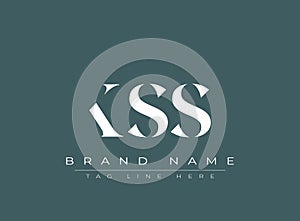 KSS abstract letter logo design