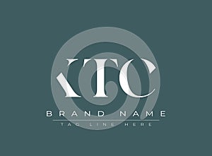 KTC abstract letter logo design