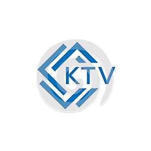 KTV letter logo design on white background. KTV creative circle letter logo concept. KTV letter design.KTV letter logo design on photo