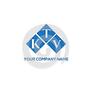 KTV letter logo design on white background. KTV creative initials letter logo concept. KTV letter design