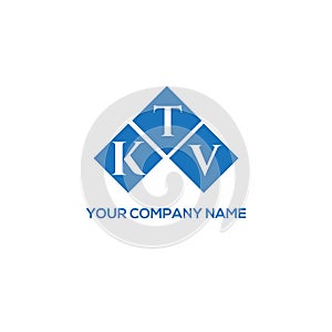 KTV letter logo design on white background. KTV creative initials letter logo concept. KTV letter design photo