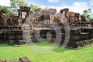 Ku Ka Sing, Ancient public castle rock temple, Landmark Place of worship in Kasetwisai, Roi Et photo