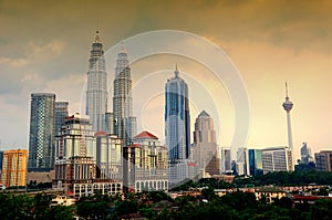 The Kuala Lumpur City Skyline