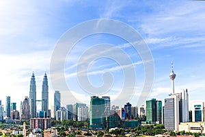 Kuala Lumpur city skyline