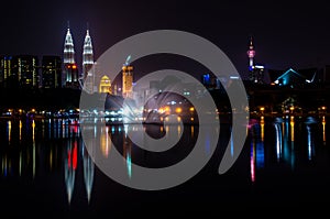 Kuala Lumpur City View From Titiwangsa Lake