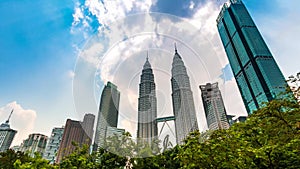 Kuala Lumpur Cityscape of Malaysia 4K Time Lapse zoom out