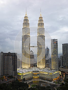 Kuala Lumpur Cityscape with twin tower