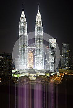 Kuala Lumpur Cityscape with twin tower