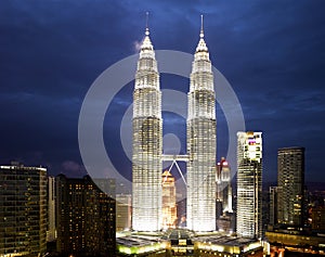 Kuala Lumpur Cityscape with twin tower