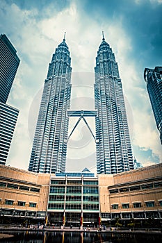 KUALA LUMPUR - Feb 15: View of The Petronas Twin Towers on Feb 1