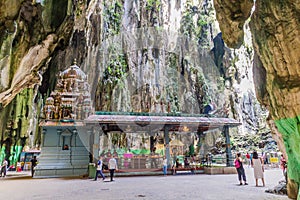 KUALA LUMPUR, MALAYISA - MARCH 30, 2018: Hindu temple in Batu caves in Kuala Lumpur, Malays