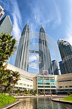 Petronas Twin towers and Suria KLCC.