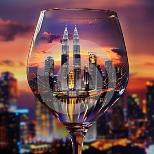 Kuala Lumpur Malaysia, City Diorama Part of our cities in a glass series