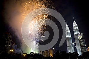Kuala Lumpur New Year Fireworks Display