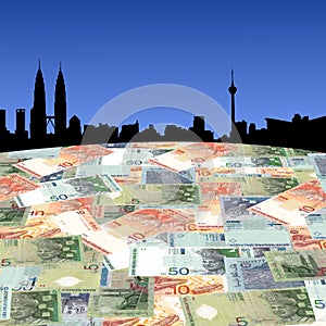 Kuala Lumpur with Ringgit photo