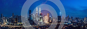 Kuala lumpur skyline at night, Malaysia, Kuala lumpur is capital city of Malaysia