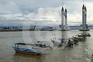 Kuala Terengganu Drawbridge in Malaysia