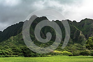 Kualoa Ridge Mountain, Oahu, Hawaii