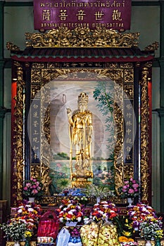 Kuan Yim Shrine in Chinatown Bangkok