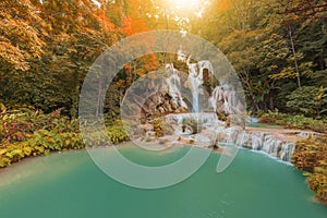 Kuang si water fall in Luang prabang,Laos