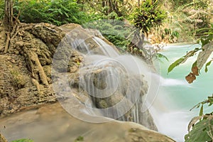 Kuang Si waterfalls at Laos.