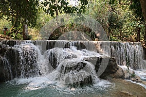 Waterfall at the Kuangsi Falls