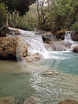 Kuangsi waterfall at Laos