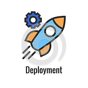 Kubernetes Development and Environment Icon Showing Aspect