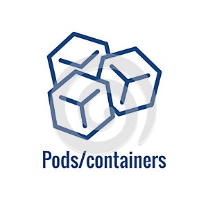 Kubernetes Development and Environment Icon Showing Aspect