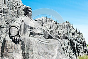 Kublai Khan Statue at Site of Xanadu (World Heritage site). a famous historic site in Zhenglan Banner, Xilin Gol, Inner