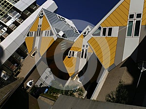 Kubus: Modern cubic Houses in Rotterdam.