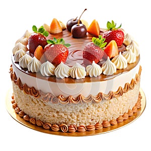 Kuchen Cake Isolated On White