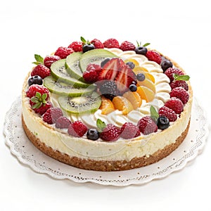 Kuchen isolated on white background