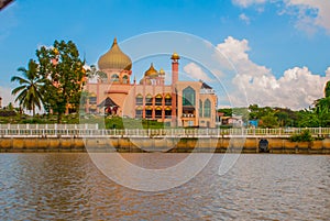 Kuching City Mosqueat day time, Sarawak, Malaysia. Masjid Bahagian