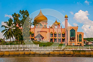 Kuching City Mosqueat day time, Sarawak, Malaysia. Masjid Bahagian