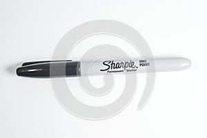 Sharpie permanent marker pen isolated on white