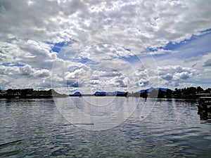 Kuching river view malaysia borneo