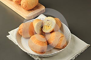 Kue Molen Pisang, Bread Pastry with Banana FIlling