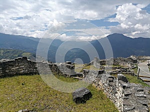 Kuelap archeological site. Chachapoyas, north Peru.