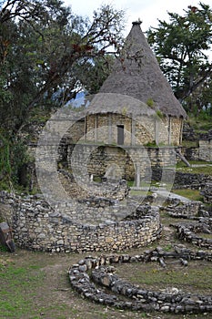 Kuelap archeological site and pre-Inca fortress. Chachapoyas, Amazonas, Peru