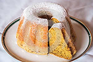 Kuerbiskernoel Gugelhupf, a Bundt Cake made with Pumpkin Seed Oil