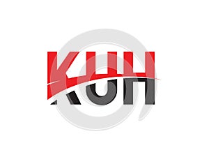 KUH Letter Initial Logo Design