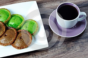 Kuih Pinjaram and a cup of coffee