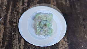 Kuih putu bambu