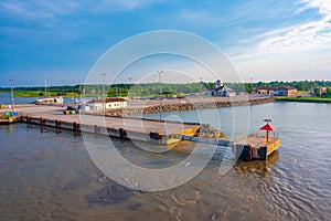kuivastu ferry port at Estonia